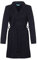malito – Damen Trenchcoat einfarbig mit Gürtel & Taschen – klassischer Mantel für Herbst & Winter – schicker Übergangsmantel 15142 (Schwarz | Größe M)