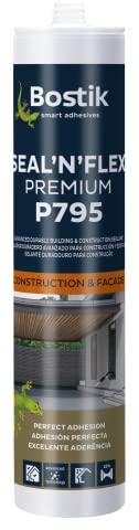 Bostik P795 POLIURETANO PREMIUM Marrón, Masilla de Poliuretano Multiusos para Uso Profesional, Adhesivo y Sellador Elástico, Resistente al Agua, Interior y Exterior, Cartucho 300 ml