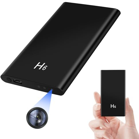 TANGMI Kleine Kamera, 1080P HD 5000mAh Mini HD Kamera, Gravitationssensor Powerbank Kamera mit Nachtsicht für das Aufladen Mobiler Geräte