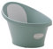 Shnuggle Bañera para bebé recién nacido, refuerzo integrado y respaldo suave, apto para recién nacidos, soporte de asiento de baño incluye tapón, color verde eucalipto