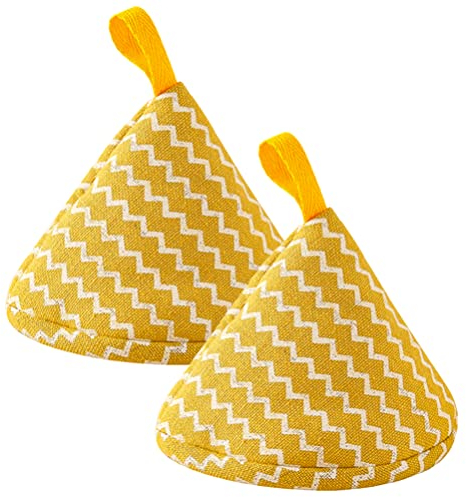BESTonZON 2Pcs handle anti-scald cap pot grip cover hot handle holder pot knob grabber holder cooking pot sleeves hot handle sleeve pot lid knob cover pot gadget handle cover cotton bakeware