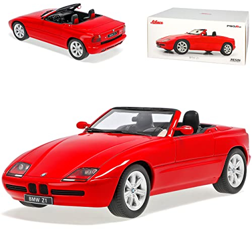 B*M*W Z1 E30 Rot Cabrio 1989-1991 1/18 Schuco Modell Auto mit individiuellem Wunschkennzeichen