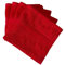 Lyra Linens - Lot de 2 ou 4 gants de toilette carrés en flanelle 100 % coton égyptien 500 g/m² - 30 cm x 30 cm - Séchage rapide et absorbants - Rouge