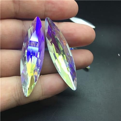 Nachthimmel Farbe Glas Kristall Pointback Ausgefallene Steine Reiche Formen für Tröpfchen Navette Rivoil-13x48mm Navette36St