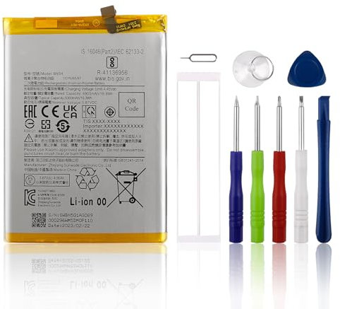 SwarKing Ersatz Akku Kompatibel mit Redmi 10 5G (Not fit for Redmi 10) BN5H with Toolkit