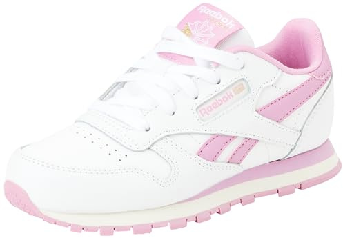 Reebok Classic Leather Sneaker,Ftwwht Jaspnk Chalk,36.5 EU