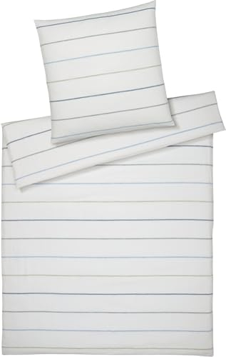 elegante Halbleinen-Bettwäsche-Garnitur Balance Farbe Pastell Größe 155x220+80x80