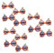 Holibanna 12 Stk Gläser in Oranger Form Brille Hawaiianische Party sonnenbrille für Geburtstagsparty Beach Pool Party, Orange