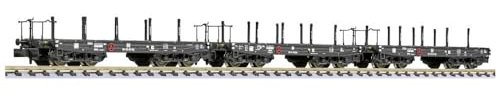 Liliput L260179 N 3er-Set 4-achs. Schwerlastwagen SSys 65-50 der DR SSys 65-50