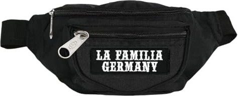 Bauchtasche La Familia Germany mit wechselbaren Patch Gürteltasche Body Bag