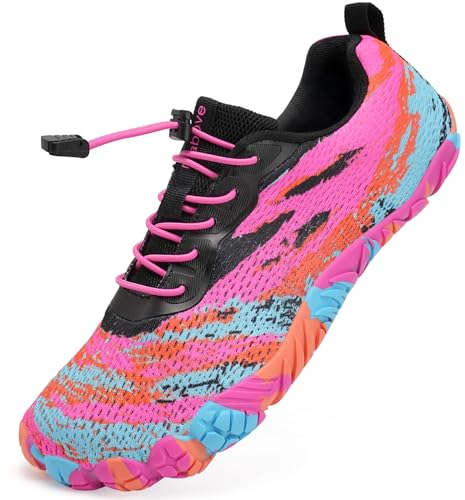 Mabove Barfussschuhe Damen Strandschuhe Badeschuhe Barfuß Schuhe Schwimmschuhe Wasserschuhe Aquaschuhe Surfschuhe für Wassersport Outdoor(141 Rosa,38 EU)