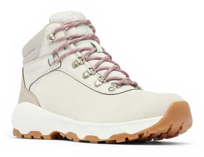 Columbia Women's Newton Wander Wide, Mid Rise Trekking and Hiking Boots, Cloud Grey/Cool Green, 5 Regular