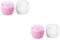Abaodam 4 Sätze -Plüsch-Puff leeres Gesichtspuderquaste -Puffs mit Behälter-Reiseset Puff für Talkum babypuder puder dose Körperpuderquaste leerer Körperpuderbehälter pp
