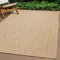 Willood Teppich, Teppich für Wohnzimmer Garten Balkon Terrasse, Bodenmatte Läufer Rechteckig, Balkonteppich Terrassenteppich, 200x200cm Jute-Optik Indoor Outdoor