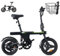 iScooter U1 E-Bike für Herren und Damen, 250W Motor, 25km/h, Klappbar, 14 Zoll, 36V 7,5Ah Akku, 40-60km Reichweite mit Fahrrad Zubehör (U1 EBike mit BT-Hold)