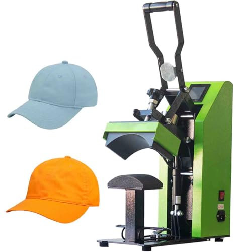 Miuxe Máquina De Prensado En Caliente para Gorras, Prensa En Caliente Profesional para Gorras Estructuradas Proyectos De Sublimación Y Planchado HTV, Impresión por Transferencia De Calor para Gorras
