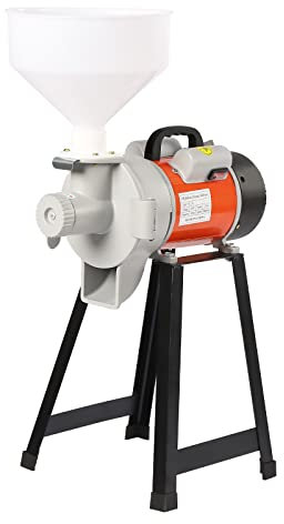 220V 2200W Molinillo de grano Molino de grano Molino eléctrico de escopeta Molienda húmeda con embudo 2800r/min Molinillo eléctrico comercial para moler