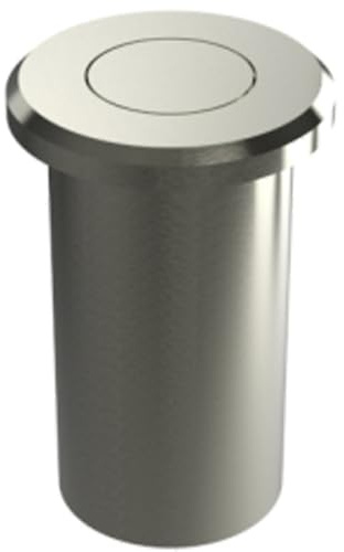 Durable Brass Dust Proof Spring Floor Bolt Socket 25x40mm in Satin Nickel Finish
