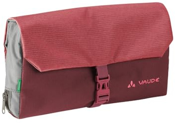 VAUDE Kulturbeutel WegaWrap, wasserabweisend, brick, Einheitsgröße | Kosmetiktasche mit integriertem Spiegel – Zahnbürstenhalter und Aufhängehaken, 220g, 32cm Breite, 2,0 L Volumen