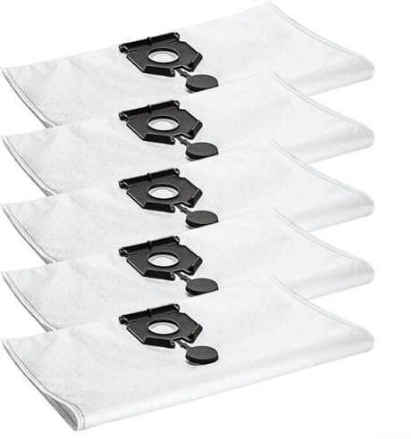 Lot de 5 sacs d'aspirateur compatibles avec Karcher NT 30/30 l 30 l Tissu non tissé