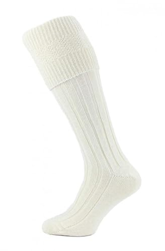 Veesori Men’s Oktoberfest Lederhosen Socks, Traditional Bavarian Trachten Calf Warmers, Scottish Highland Kilt Socks, Warm Knee-High Leg Warmers, Ideal for Ceilidhs & Formal Events, UK Size 6-11