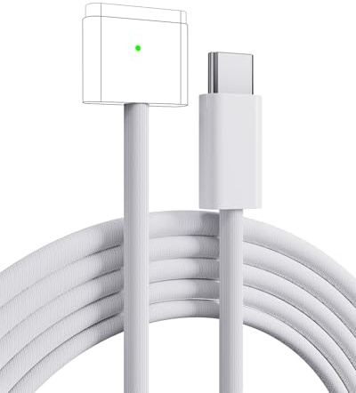 Negsaiy USB C to M3 Fast Charging Cable 2M,140W M3 USB C Cable Compatible with MacBook Air M2 2022/M2 2023/M3 2024/M4 2025(15''/13''), MacBook Pro M1/M2/M3(16/14 2024/2023/2021)