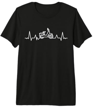 Mofa Mofaroller Herzschlag Moped Mofafahrer Zubehör Mofa Premium T-Shirt