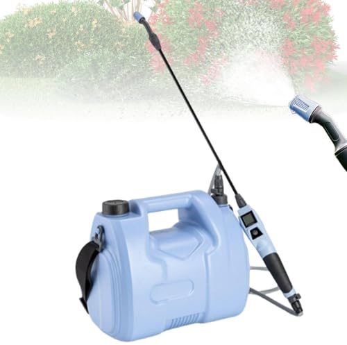 Spruzzatore Elettrico 5L - Pompa A Pressione Con Tracolla | Nebulizzatore A Batteria Per Giardinaggio E Agricoltura - Serbatoio 5 Litri | Irrigazione Prato Lavaggio Auto E Disinfestazione