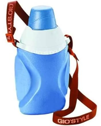RICELSUD.IT Borraccia Termica 1 LT Gio Style Campeggio con Cinghia Tracolla Colori Misti