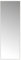 LOLAhome - Espejo de Pared Blanco de 90x30 cm Rectangular, con Marco Fino de Plástico Blanco, Ideal para Vestidor, Dormitorio o Recibidor