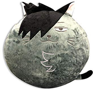 Great Eastern Entertainment Haikyu Kuroo Katzenkissen, Mehrfarbig, Plüsch, 10.16 cm x 10.16 cm, Anime/Pillows