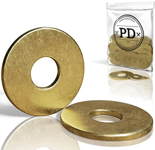 15 pièces de grandes rondelles - laiton DIN 9021 (Laiton, M6)