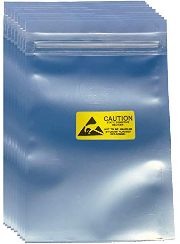 Daarcin 100pcs 3.93X5.9in(10X15cm) Anti Static Bags,ESD Bags Resealable