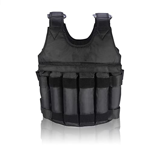 50KG Max Loading Gewichtsweste Einstellbare Krafttraining Jacke Fitness Abnehmen Weste（Leere Schutzwesten enthalten keine Stahlplatten）