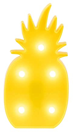 Lustige Tischlampen, FLAMENCO, Ananas oder Kaktus LED Lampen zur Dekoration Ihres Zuhauses (Ananas)