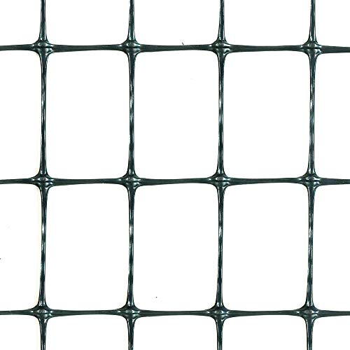 TENAX Millennium 1,5x25 m Anthrazit, Kunststoff-Umzäunungsgitter, für dauerhafte Zäune, Wohnzäune, für Grünanlagen und Gärten