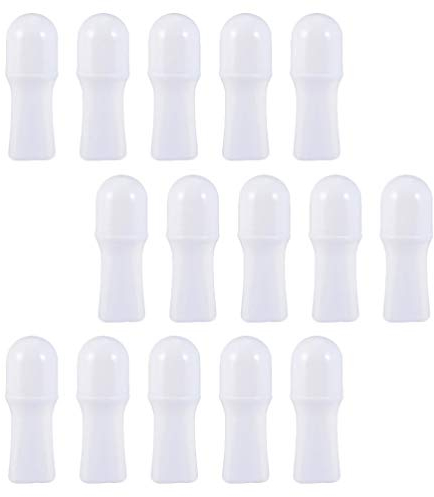Lurrose 15 Stücke Deo- Roller Flasche 30ml Auslaufsicher Leer nachfüllbar Roller Flaschen Roll On Flasche Glas Parfüm Roller für Duft Öle Parfüm Reisen Abfüllung