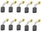 5 Pairs Carbon Brushes Compatible with Makita HP1631 HP1631K GV5000 191998-3 CB85 CB57 CB64 5x8x11mm Power Tools Replacement Spare Part