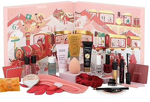 DOUGLAS ADV Adventskalender 2024 Beauty -EXKLUSIV EDITION- Frauen + Mädchen Kosmetik Advent Kalender, 24 Kosmetik Geschenke Wert 140 €, Pflege Frau, Adventkalender Damen