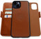 Dreem Fibonacci kompatibel mit iPhone 13 Brieftaschen-Etui / 2-in-1 stoßfestes Etui und abnehmbares Folio aus veganem Leder, MagSafe-kompatibel, RFID-Schutz [Karamell]