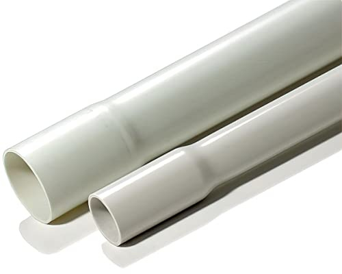 10 Stück - XmediaSat M32 Stangenrohr Ø: 32 mm Länge: 2m M32 Hell-Grau (RAL 7035)