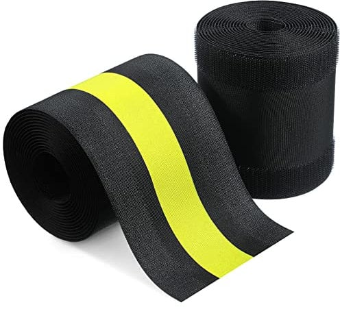 WILLBOND Cable Grip Floor Cable Cover Cords Cable Protector Cable Management Only for Commercial Office Carpet (Yellow,2 Pieces)