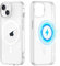 Yoedge Magnetica Trasparente Cover per iPhone 13 Mini Compatibile con MagSafe 5,4 pollice, Custodia con Magneti Integrati Sottile Morbida Silicone TPU e PC Back Antiurto Protettivo Cover, Trasparente