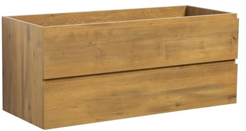 Waschbeckenunterschrank Angela 120cm - Eiche - Unterschrank Badmöbelset