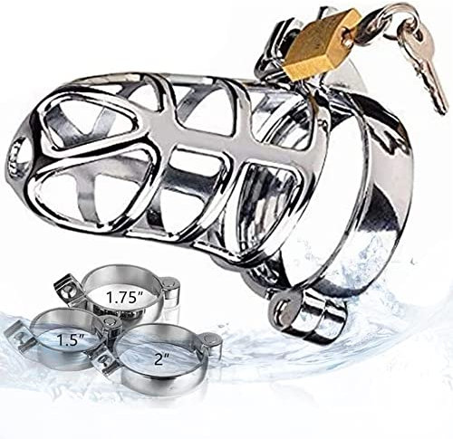 1 Hombres de Acero Inoxidable de protección de la privacidad candado Jaula Anillo con Llave, con Cerradura, 3 tamaños Diferentes