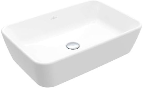 Villeroy & Boch Architectura Aufsatzwaschbecken Rechteckig Ohne Überlauf 60x40,5x15,5 cm Alpin Weiß