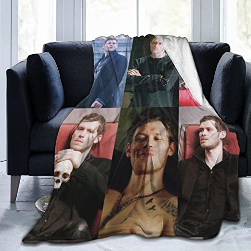 Kuschelige Plüsch-Klaus-Thow-Decke Mikaelson-Flanelldecke, Bettwäsche, warmes Fleece, weiche Decke für Sofa, Couch, Wohnzimmer, Büro, Auto, Camp, Stranddecken, 60x50