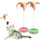 JJW 3Stk Interaktives Katzenspielzeug mit Federn und Glocken, Katzenspielzeug Set für Kätzchen und Katzen, Federspielzeughalsband für Katzen, um Sich zu unterhalten