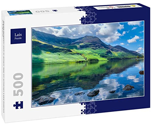 Lais Puzzle Mountains reflected in a lake in the beautiful Lake District in England 500 pieces