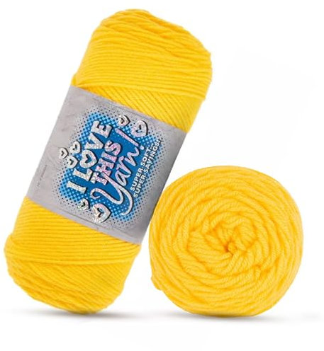 Hobby Lobby Gelb I Love This Garn für Häkeln & Stricken